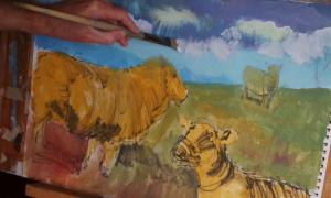 Video - Sheep painting part 5